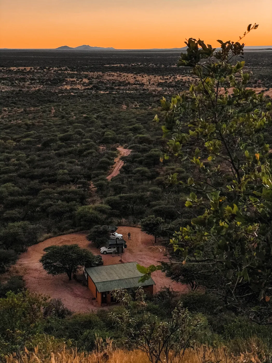Okonjima Omboroko camping lors d'un safari à Okonjima en Namibie
