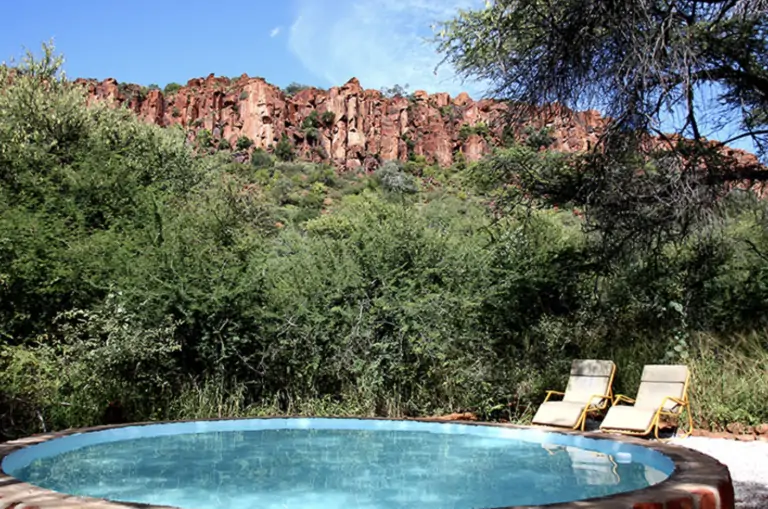 Waterberg Andersson camping lors d'un safari au Waterbeg Plateau en Namibie